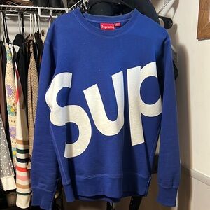 Supreme Sup Crewneck - Blue